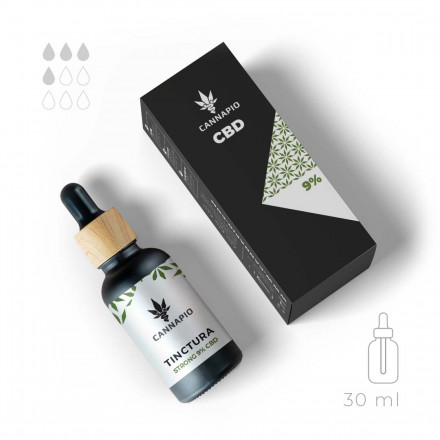 CBD Tinctura Cool 9% - přírodní full-spectrum olej 30ml Cannapio