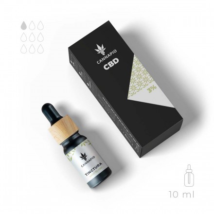 CBD Tinctura Light 3% - přírodní full-spectrum olej 10ml Cannapio