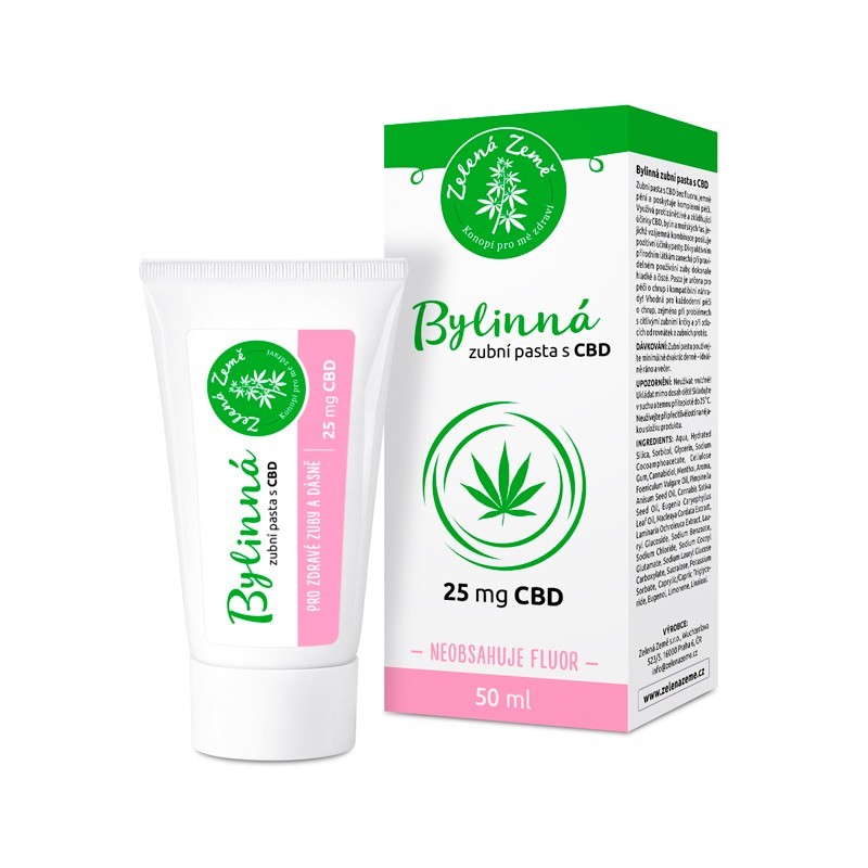 Bylinná zubní pasta s CBD 50 ml