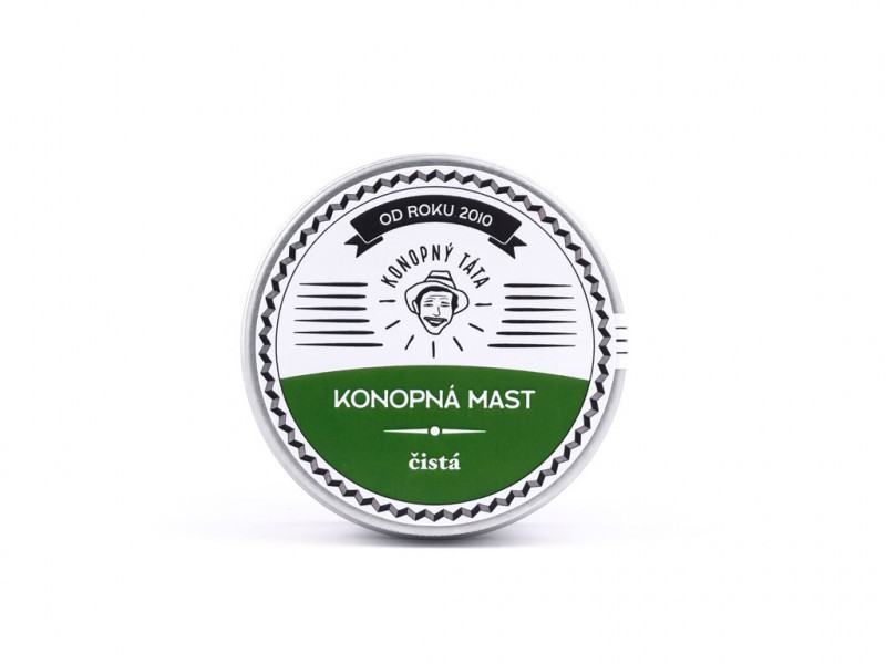 Konopný Táta - Konopná mast čistá 80 ml